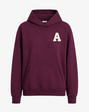 SUDADERA HOODIE GRANATE | INICIAL