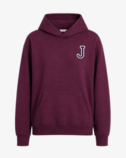 SUDADERA HOODIE GRANATE | INICIAL