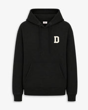 SUDADERA HOODIE NEGRA | INICIAL
