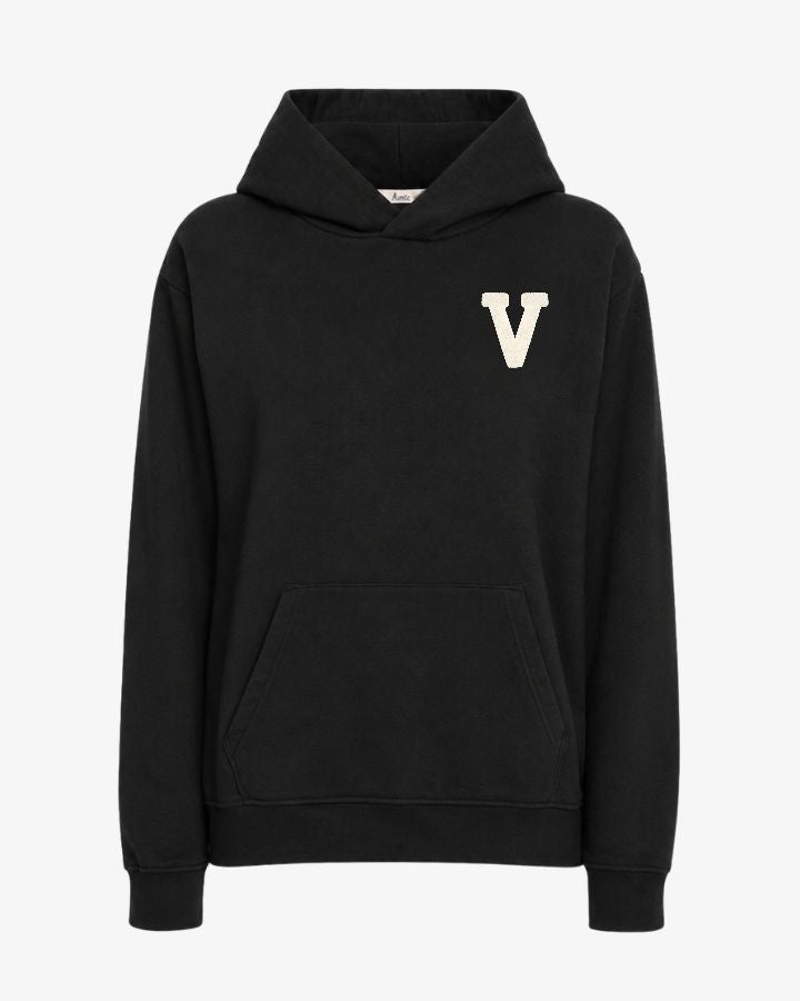 SUDADERA HOODIE NEGRA | INICIAL MINI