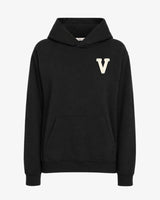 SUDADERA HOODIE NEGRA | INICIAL