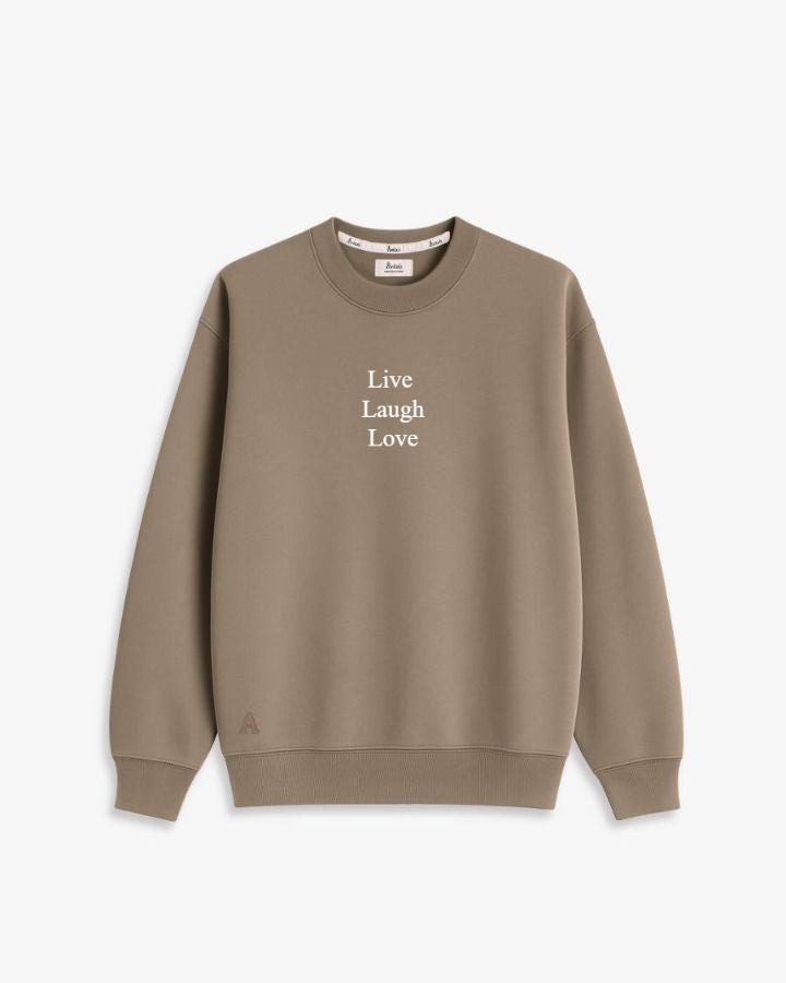 SUDADERA MARRÓN CHOCOLATE | BORDADO PERSONALIZADO