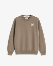 SUDADERA MARRÓN CHOCOLATE | INICIAL