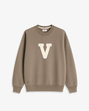 SUDADERA MARRÓN CHOCOLATE | INICIAL