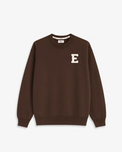 SUDADERA MARRÓN OSCURO | INICIAL