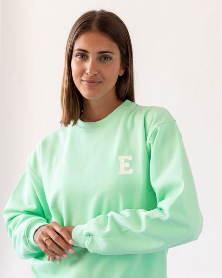 SUDADERA MINT | INICIAL