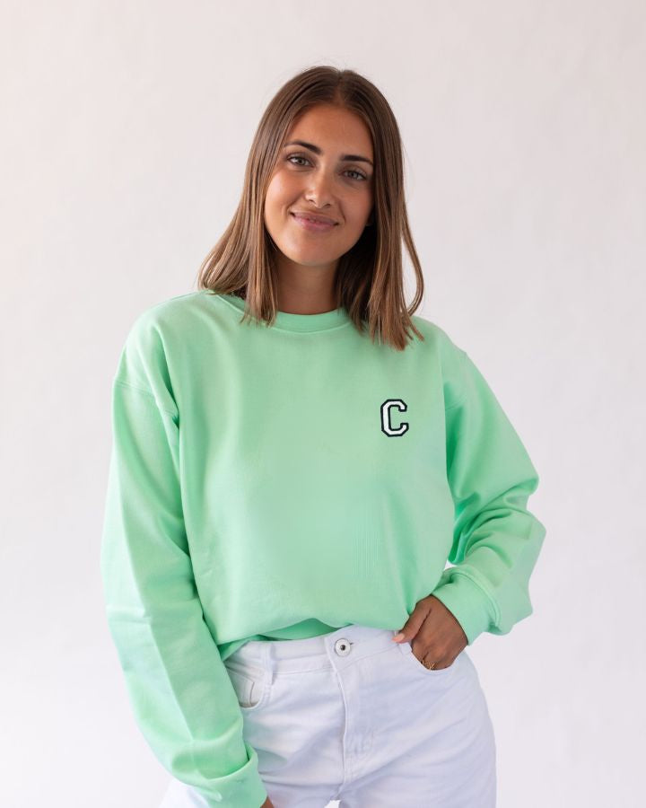 SUDADERA MINT | INICIAL