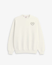 SUDADERA OFF WHITE | BORDADO CORAZÓN