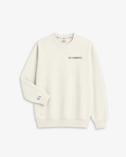 SUDADERA OFF WHITE | BORDADO FECHA Y PUÑO