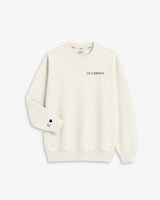 SUDADERA OFF WHITE | BORDADO FECHA Y PUÑO