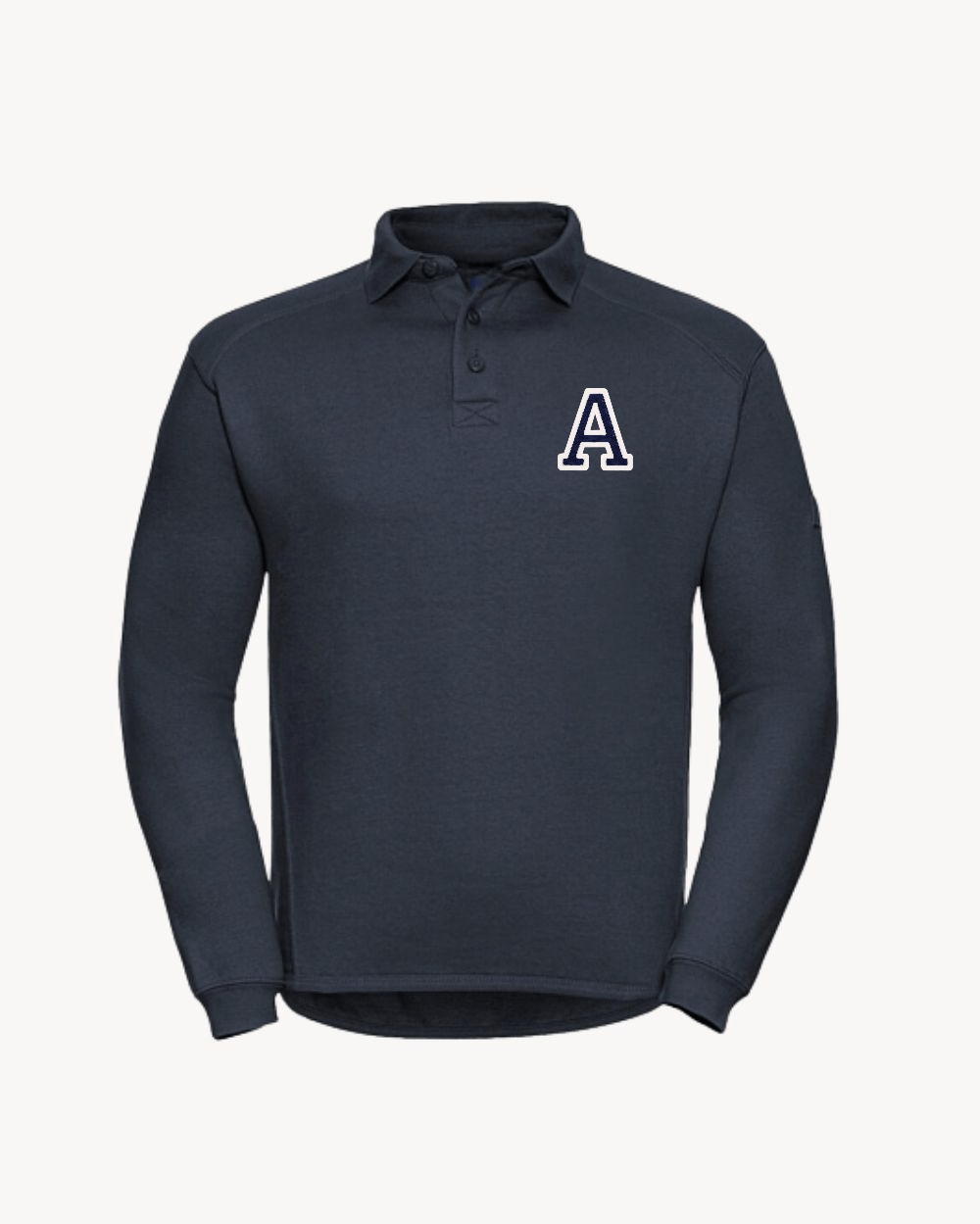 SUDADERA POLO AZUL MARINO | INICIAL MINI