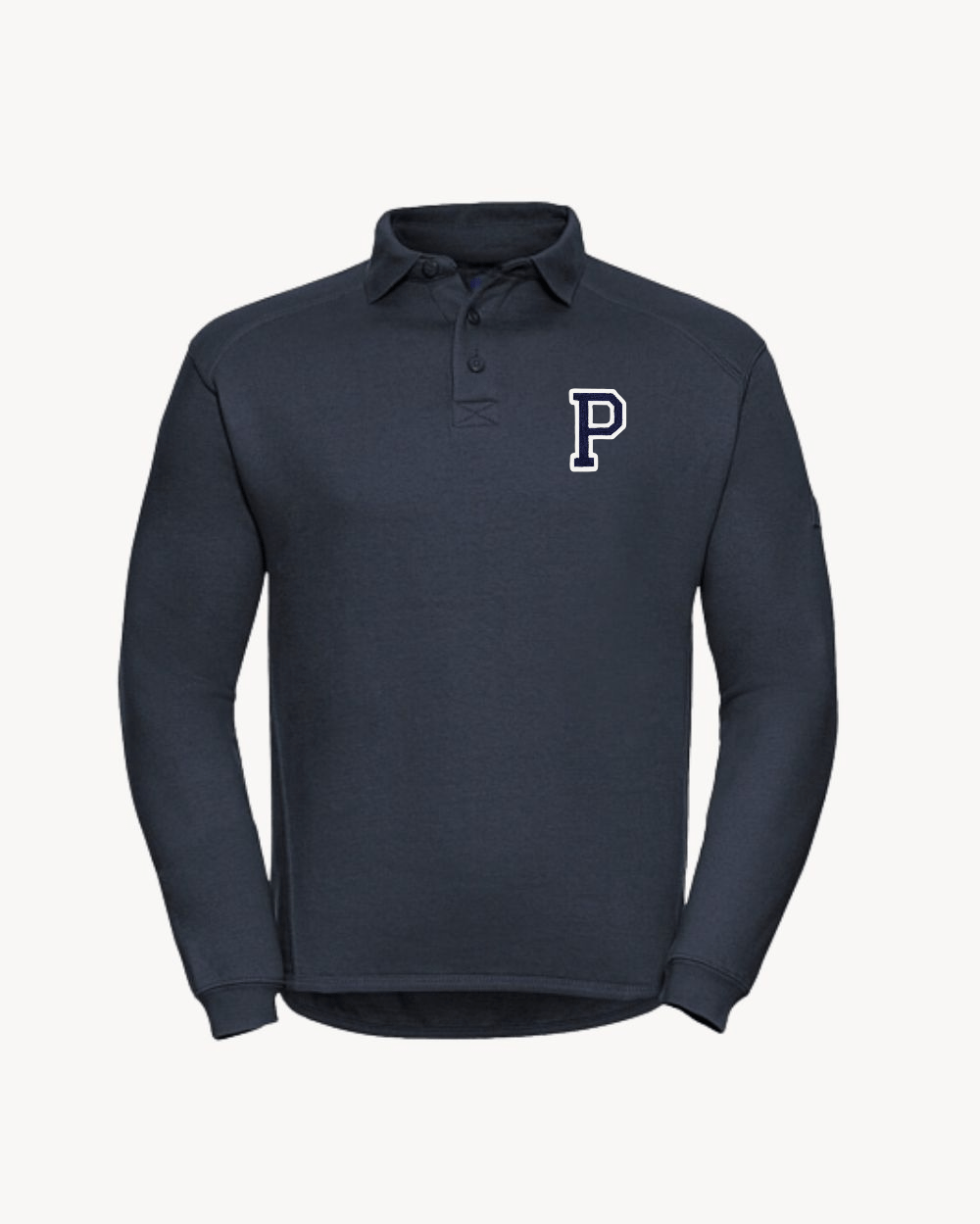 SUDADERA POLO AZUL MARINO | INICIAL MINI