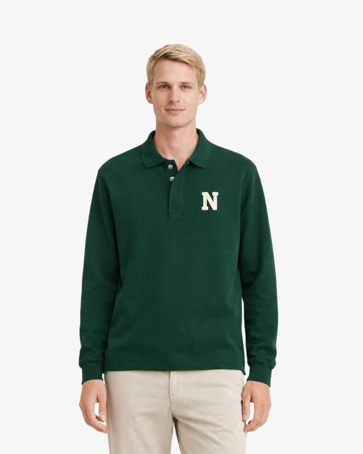 SUDADERA POLO UNISEX FOREST GREEN | INICIAL