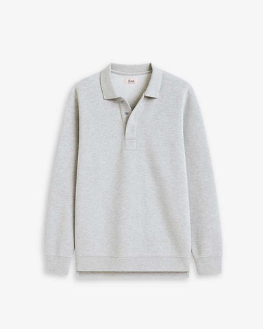 SUDADERA POLO UNISEX GREY | INICIAL