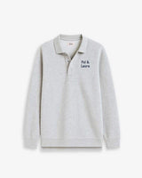 UNISEX GREY SWEATSHIRT-POLO | PERSONALIZED