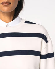 SUDADERA RAYAS MARINO/MARFIL | BORDADO PERSONALIZADO