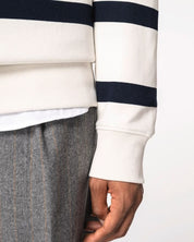 SUDADERA RAYAS MARINO/MARFIL | BORDADO PERSONALIZADO