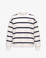 SUDADERA RAYAS MARINO/MARFIL | BORDADO PERSONALIZADO