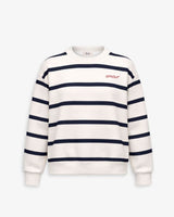 SUDADERA RAYAS MARINO/MARFIL | BORDADO PERSONALIZADO