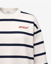 SUDADERA RAYAS MARINO/MARFIL | INICIAL