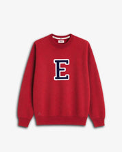 SUDADERA ROJO JASPEADO | INICIAL