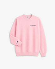 SUDADERA ROSA CLARO | BORDADO FECHA Y PUÑO