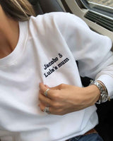 WHITE SWEATSHIRT | PERSONALIZED