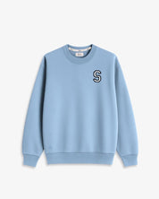 SUDADERA UNISEX AZUL OCÉANO CLARO | INICIAL