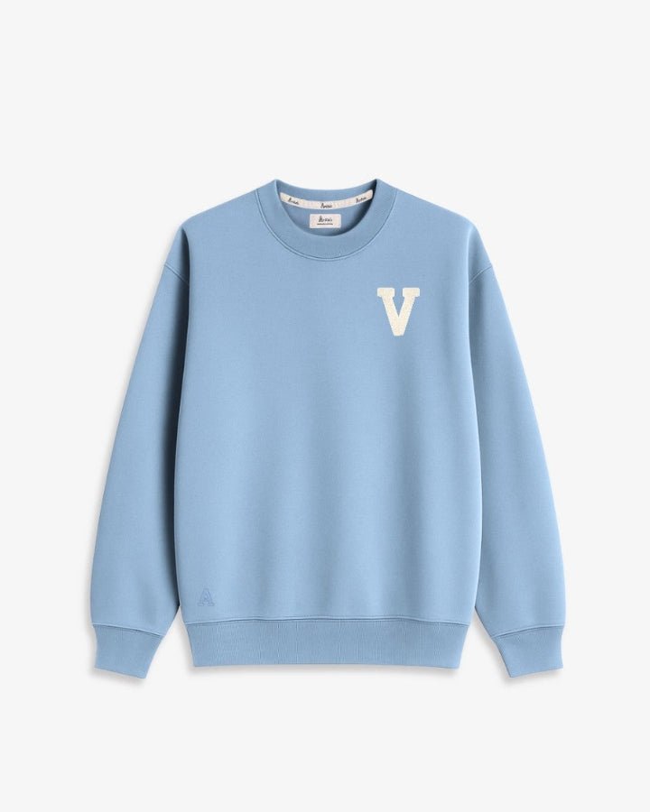 SUDADERA UNISEX AZUL OCÉANO CLARO | INICIAL