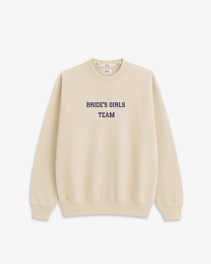 SUDADERA UNISEX BEIGE | BORDADO PERSONALIZADO