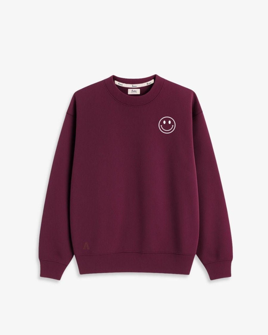 SUDADERA_UNISEX_BURGUNDY_SMILE_ANITIALS