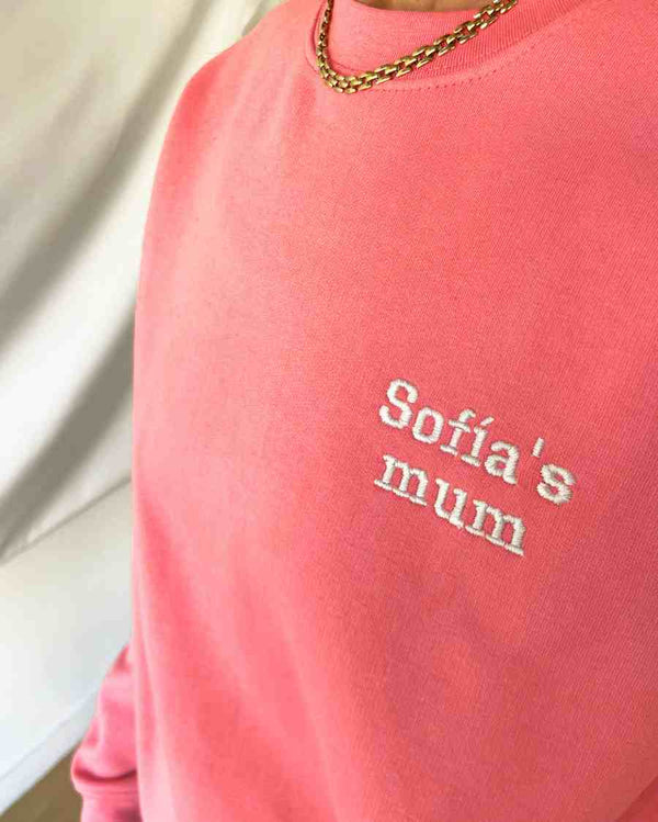 CORAL SWEATSHIRT | PERSONALIZED