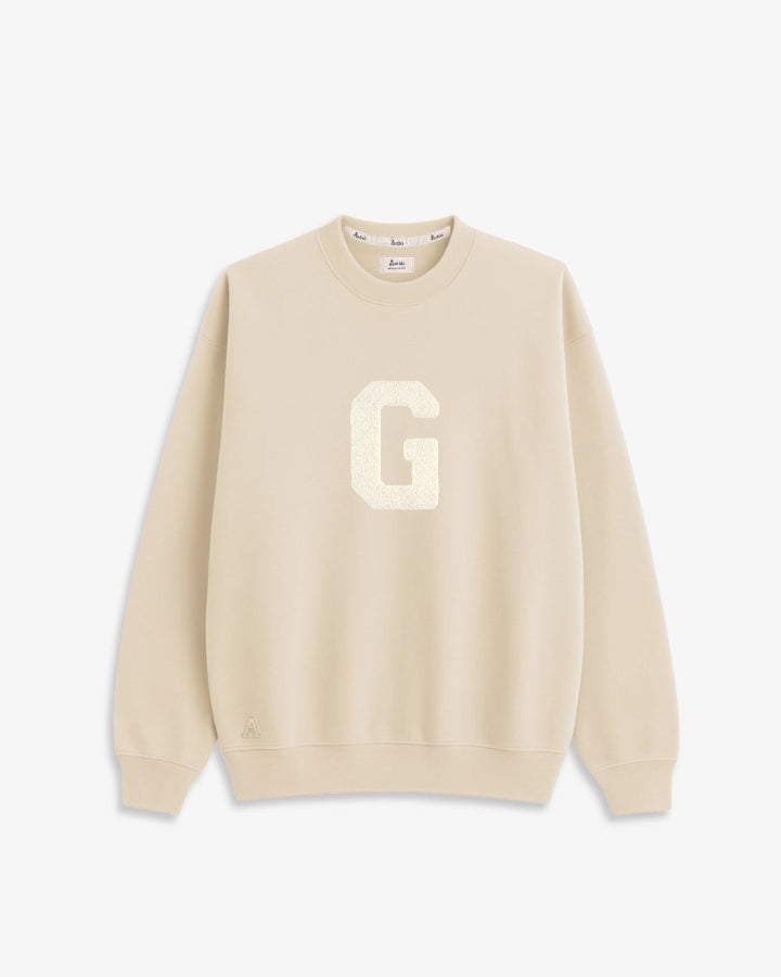 SUDADERA UNISEX CREMA | INICIAL