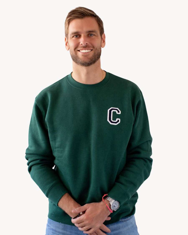 DARK GREEN SWEATSHIRT | INITIAL