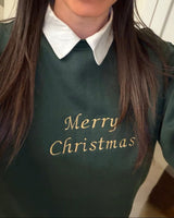 SUDADERA UNISEX VERDE OSCURO | BORDADO PERSONALIZADO