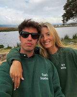 SUDADERA VERDE OSCURO | BORDADO PERSONALIZADO