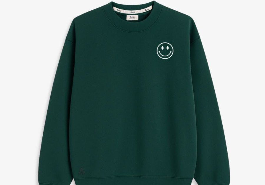 SUDADERA_UNISEX_FOREST_GREEN_SMILE_ANITIALS