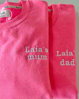 SUDADERA FUCSIA | BORDADO PERSONALIZADO