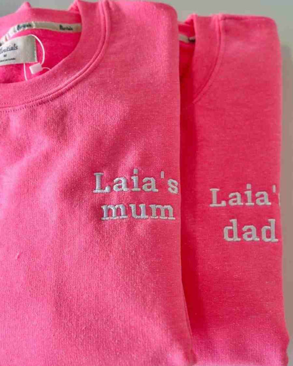 SUDADERA FUCSIA | BORDADO PERSONALIZADO