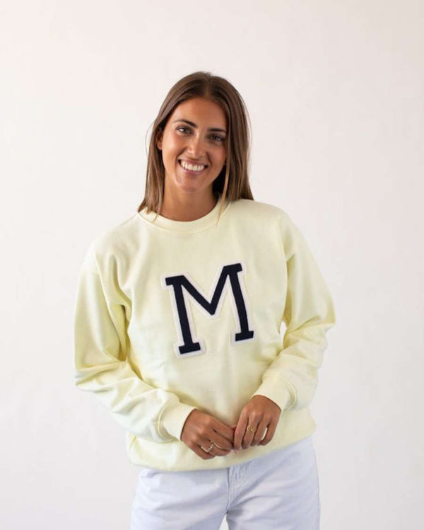 LIGHT YELLOW SWEATSHIRT | INITIAL