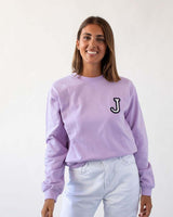 SUDADERA MALVA | INICIAL