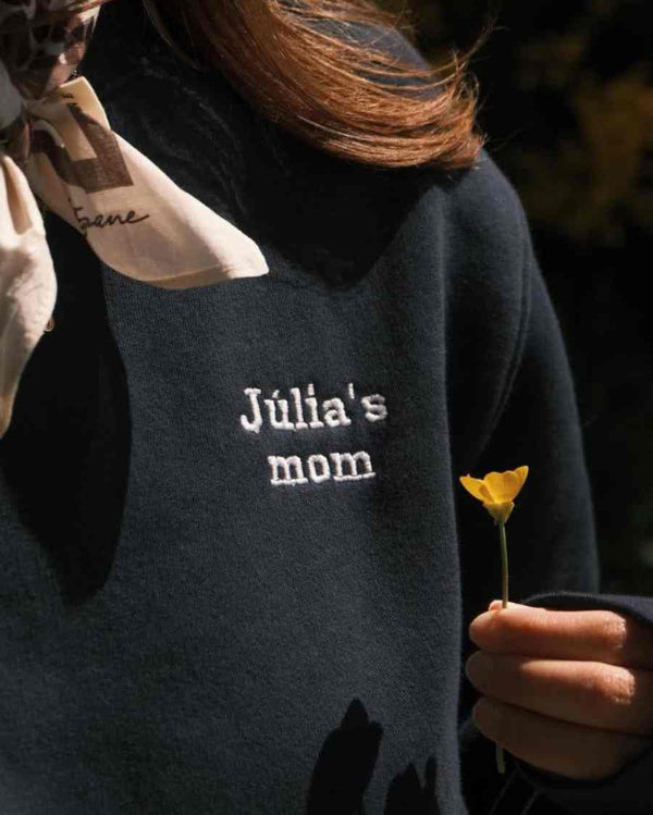 NAVY BLUE SWEATSHIRT | CUSTOM EMBROIDERY