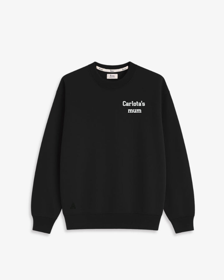 SUDADERA UNISEX NEGRA | BORDADO PERSONALIZADO