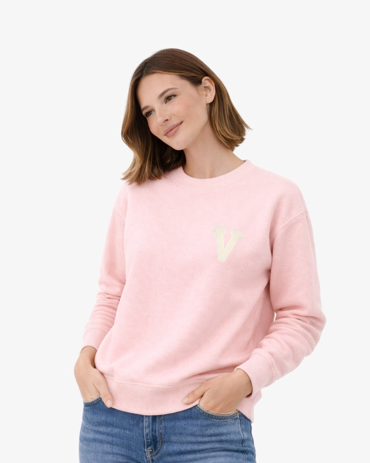 SUDADERA UNISEX SOFT PINK | INICIAL