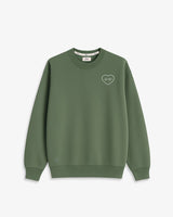 SUDADERA VERDE OLIVA | BORDADO CORAZÓN