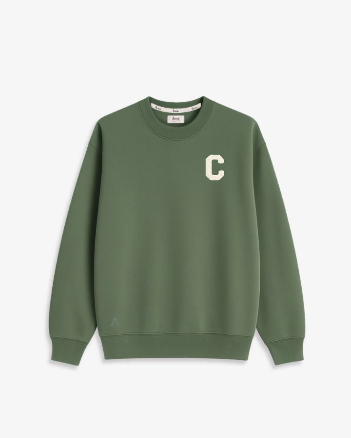 SUDADERA VERDE OLIVA | INICIAL