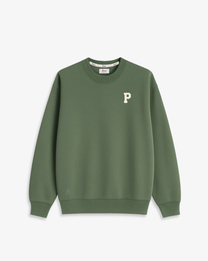 SUDADERA VERDE OLIVA | INICIAL