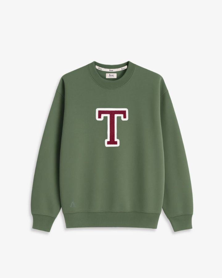SUDADERA VERDE OLIVA | INICIAL