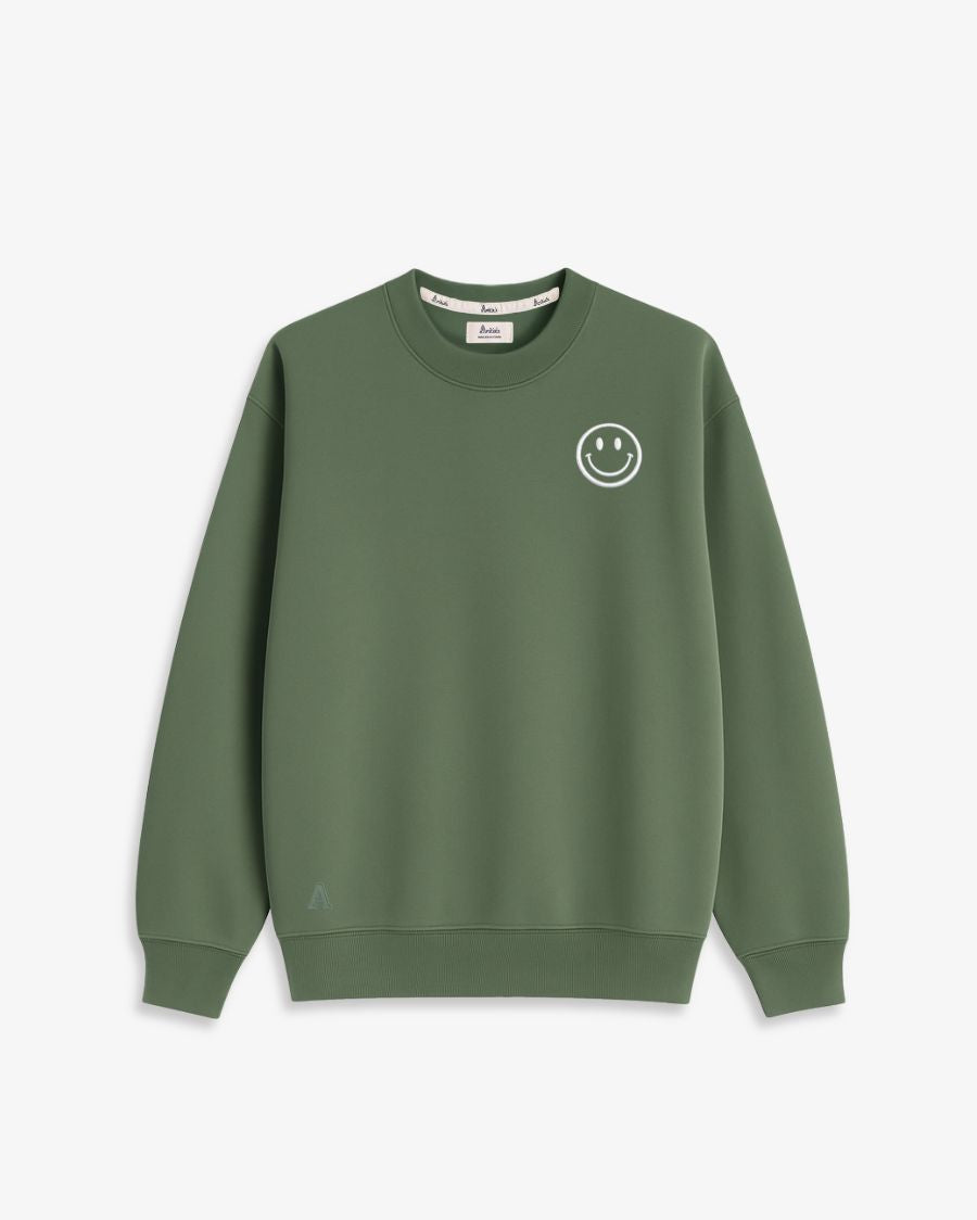 SUDADERA VERDE OLIVA | SMILE