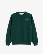 SUDADERA VERDE OSCURO | BORDADO CORAZÓN